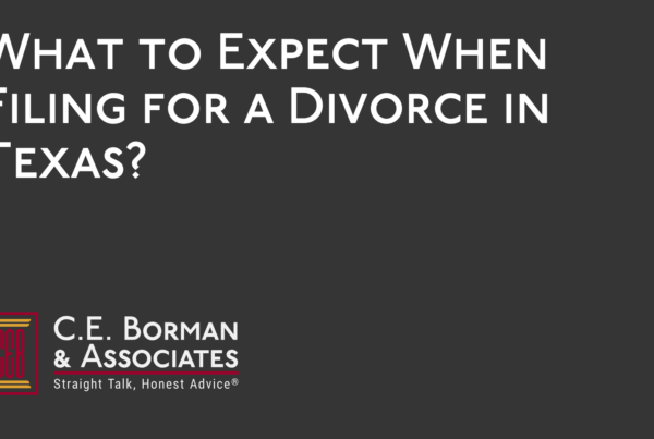 What to Expect When Filing for a Divorce - C.E. Borman & Associates