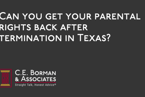 parental rights back after termination - C.E. Borman & Associates